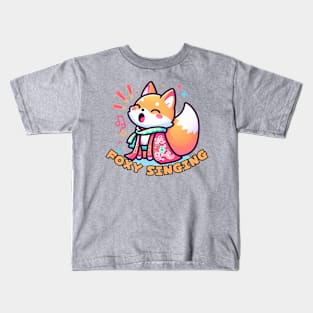 Singing fox Kids T-Shirt